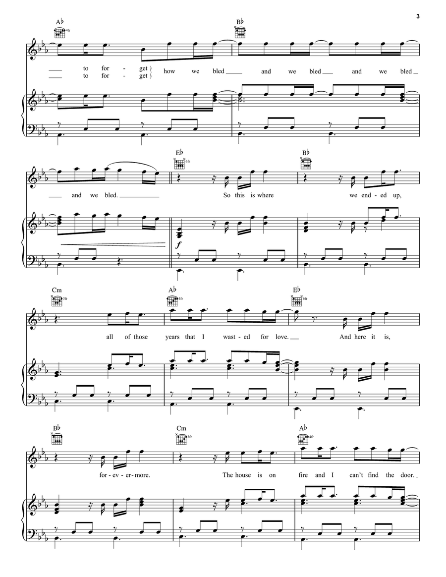 How This Ends How This Ends Piano, Vocal, Guitar scores gallery preview page 3