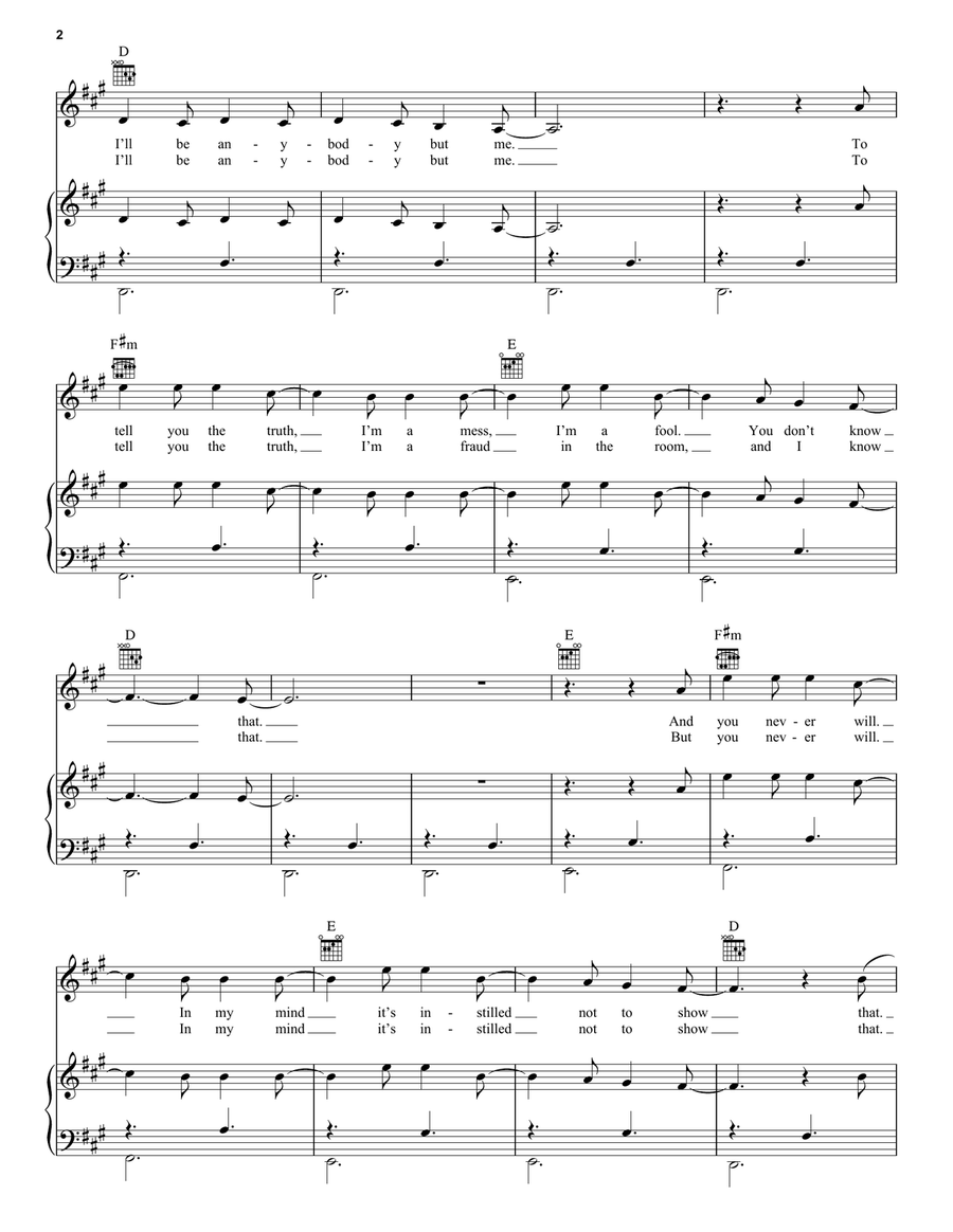 The Pretender The Pretender Piano, Vocal, Guitar scores gallery preview page 2