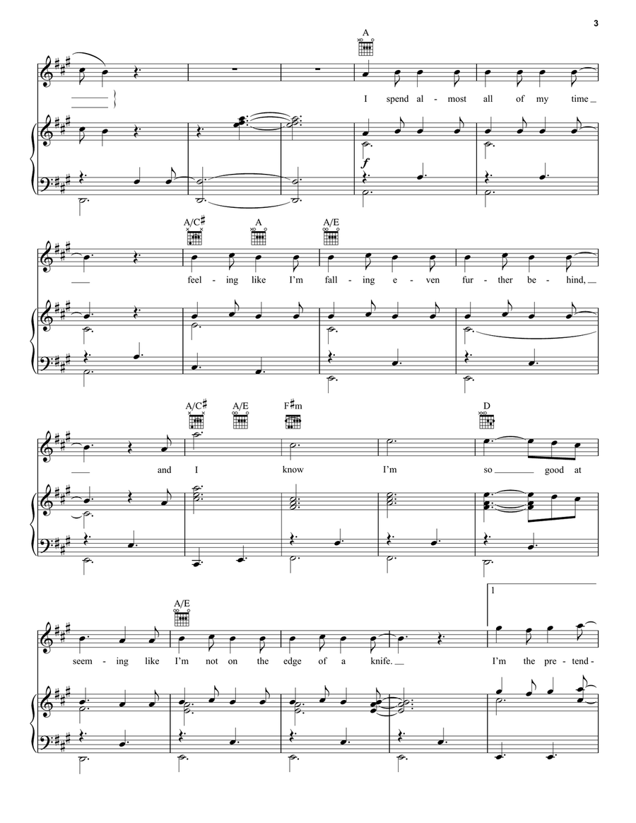 The Pretender The Pretender Piano, Vocal, Guitar scores gallery preview page 3