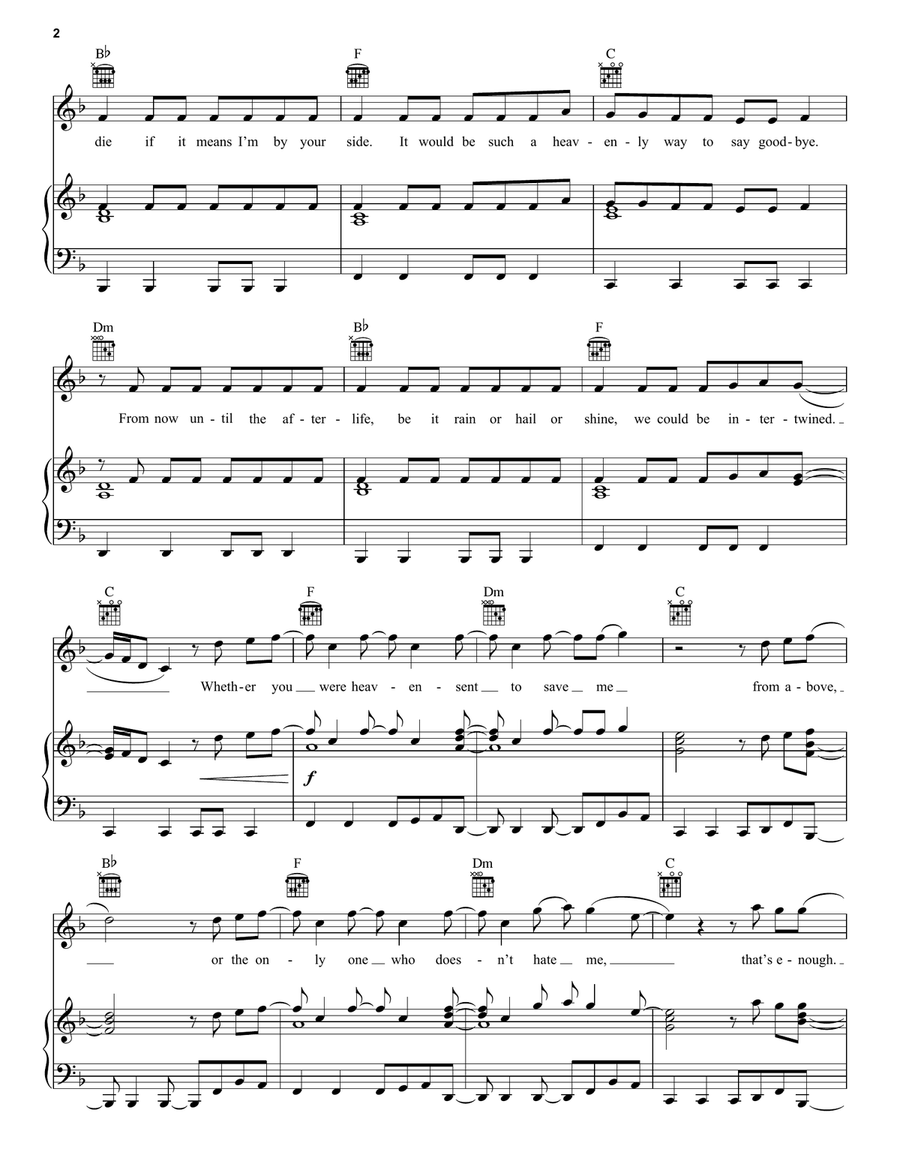Heavenly Kind Of State Of Mind Piano, Vocal, Guitar scores gallery preview page 2