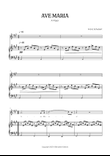 Schubert Ave Maria in A Major • soprano voice sheet music with easy piano accompaniment
