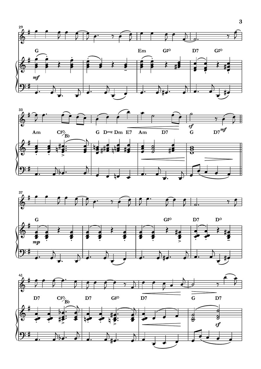A Holly Jolly Christmas Flute Solo scores gallery preview page 3