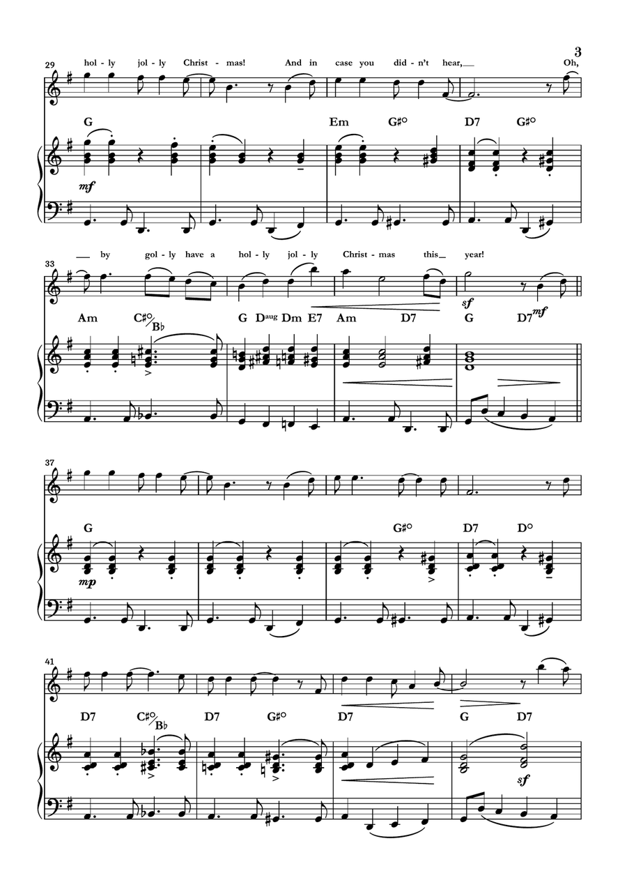 A Holly Jolly Christmas Flute Solo scores gallery preview page 3