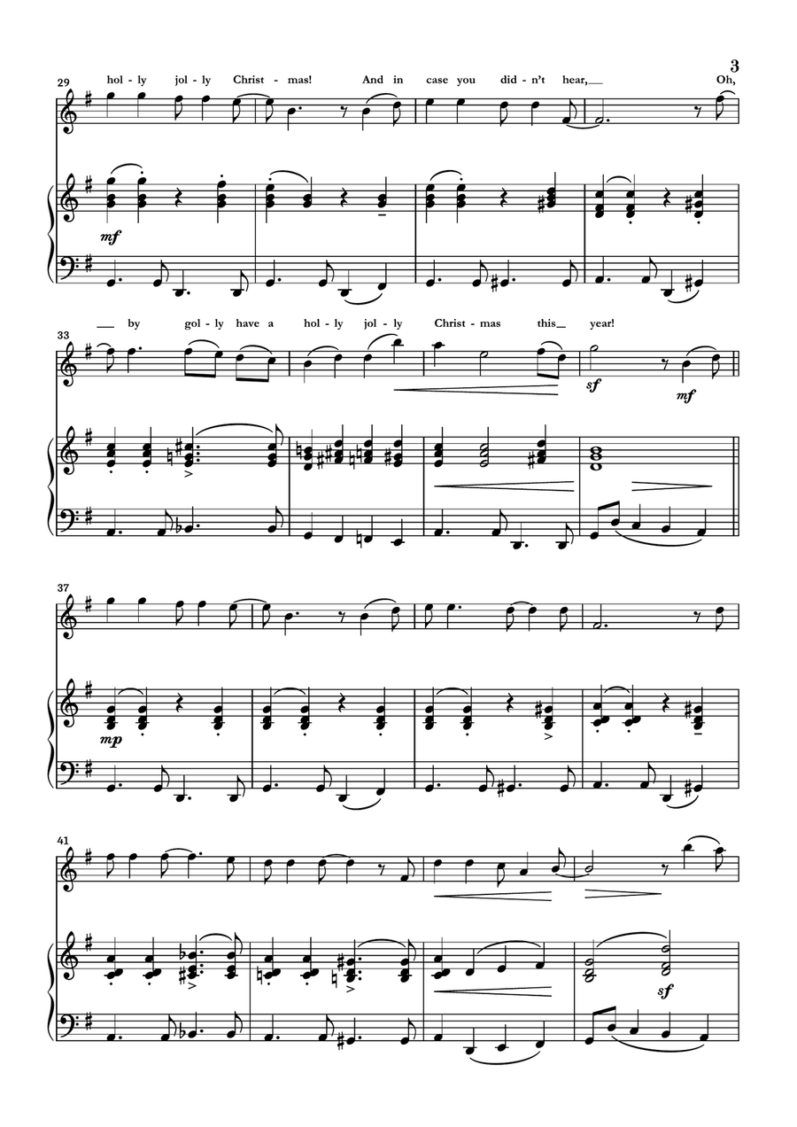 A Holly Jolly Christmas Flute Solo scores gallery preview page 3