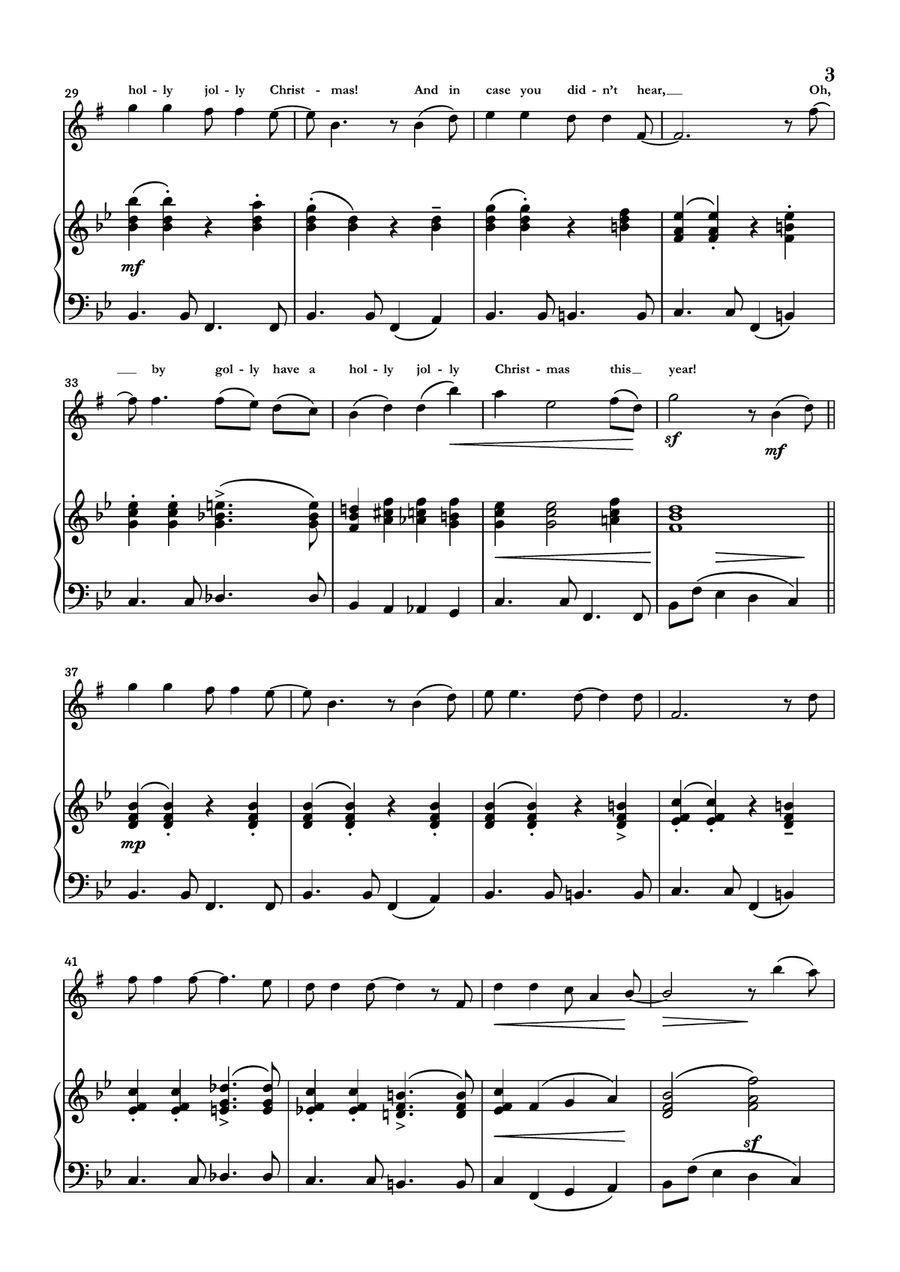 A Holly Jolly Christmas Alto Saxophone scores gallery preview page 3