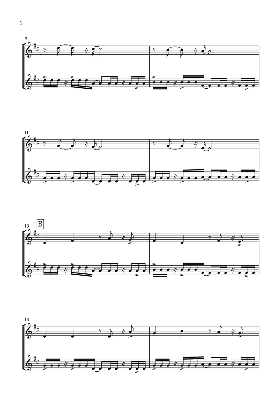 Canon in D (Pop Style) - For Oboe Duet Woodwind Duet scores gallery preview page 2