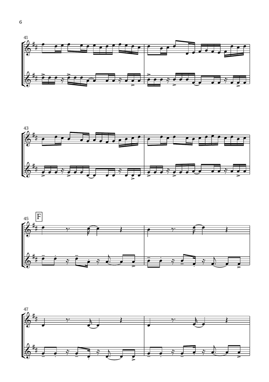 Canon in D (Pop Style) - For Oboe Duet Woodwind Duet scores gallery preview page 6