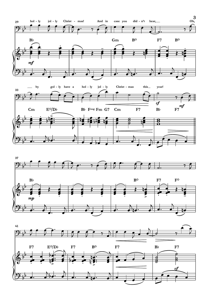 A Holly Jolly Christmas Piano scores gallery preview page 3