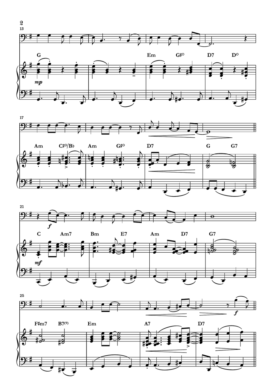 A Holly Jolly Christmas Double Bass scores gallery preview page 2