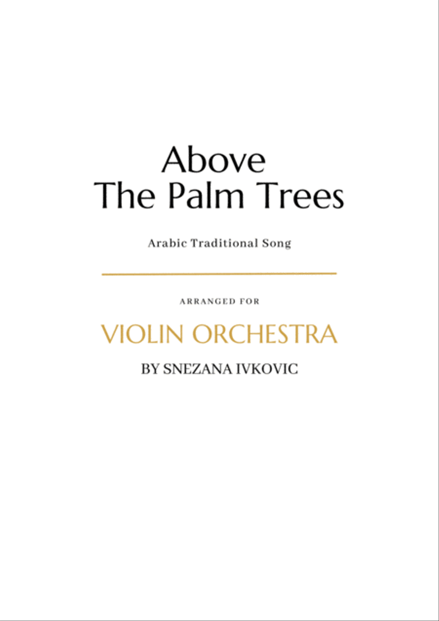 Fough El Nakhel - Above The Palm Trees String Orchestra scores gallery preview page 1