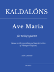 Kaldalóns: Ave Maria for String Quartet