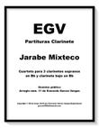 Jarabe Mixteco - Clarinet Quartet