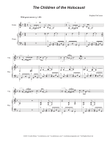The Children of the Holocaust (Violin solo and Piano)