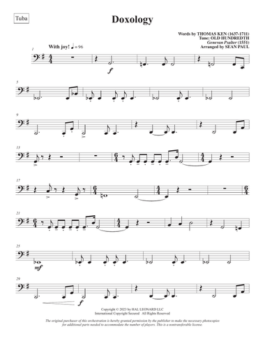 Doxology (arr. Sean Paul) - Tuba
