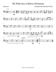 We Wish You A Merry Christmas (Bassoon)