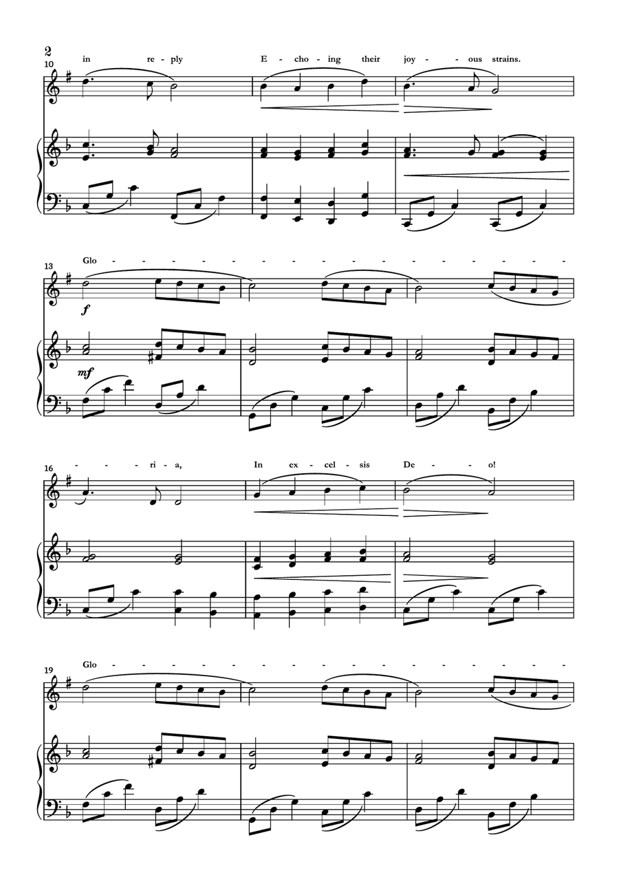 Angels We Have Heard On High Soprano Saxophone scores gallery preview page 2
