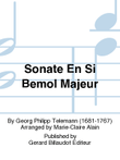 Sonate En Si Bemol Majeur