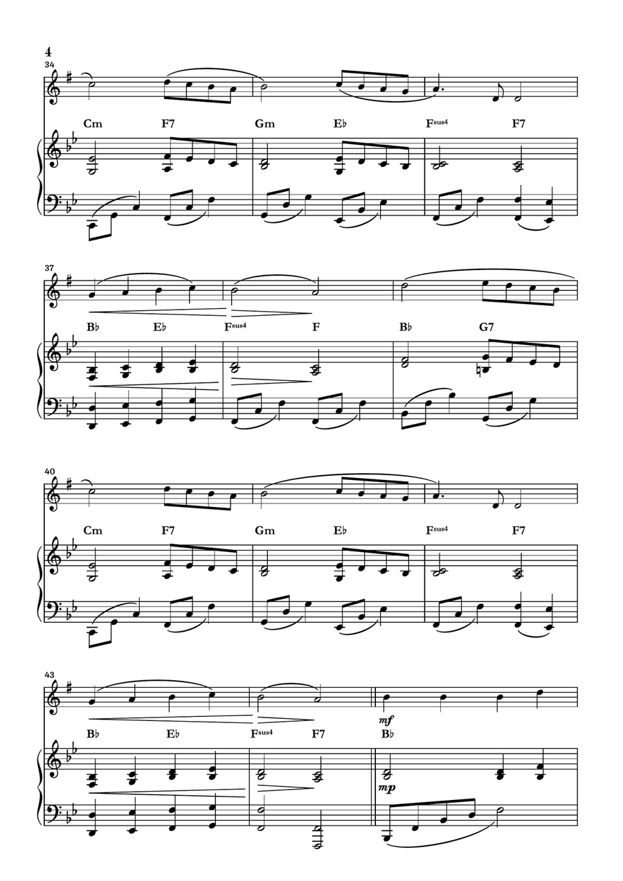 Angels We Have Heard On High Alto Saxophone scores gallery preview page 4