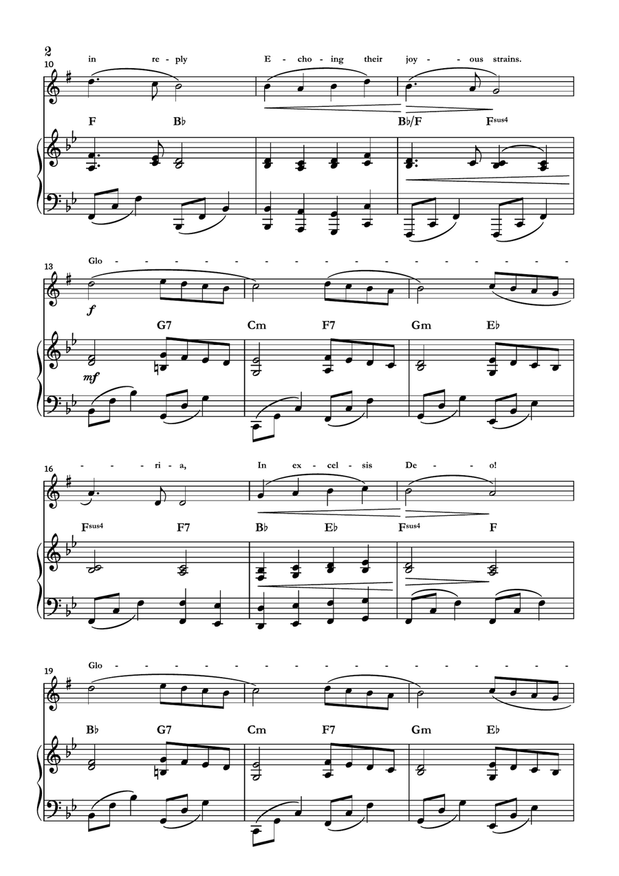 Angels We Have Heard On High Alto Saxophone scores gallery preview page 2