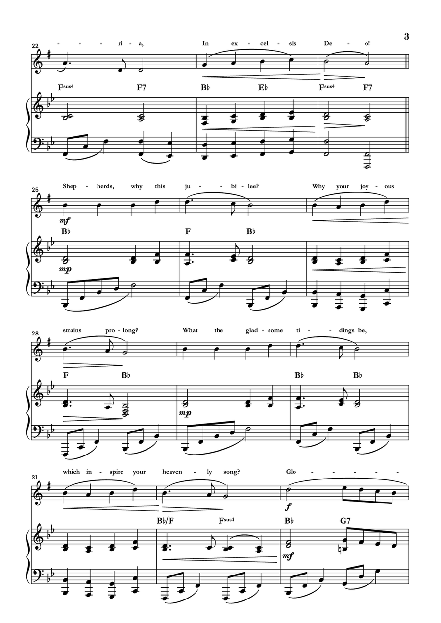 Angels We Have Heard On High Alto Saxophone scores gallery preview page 3
