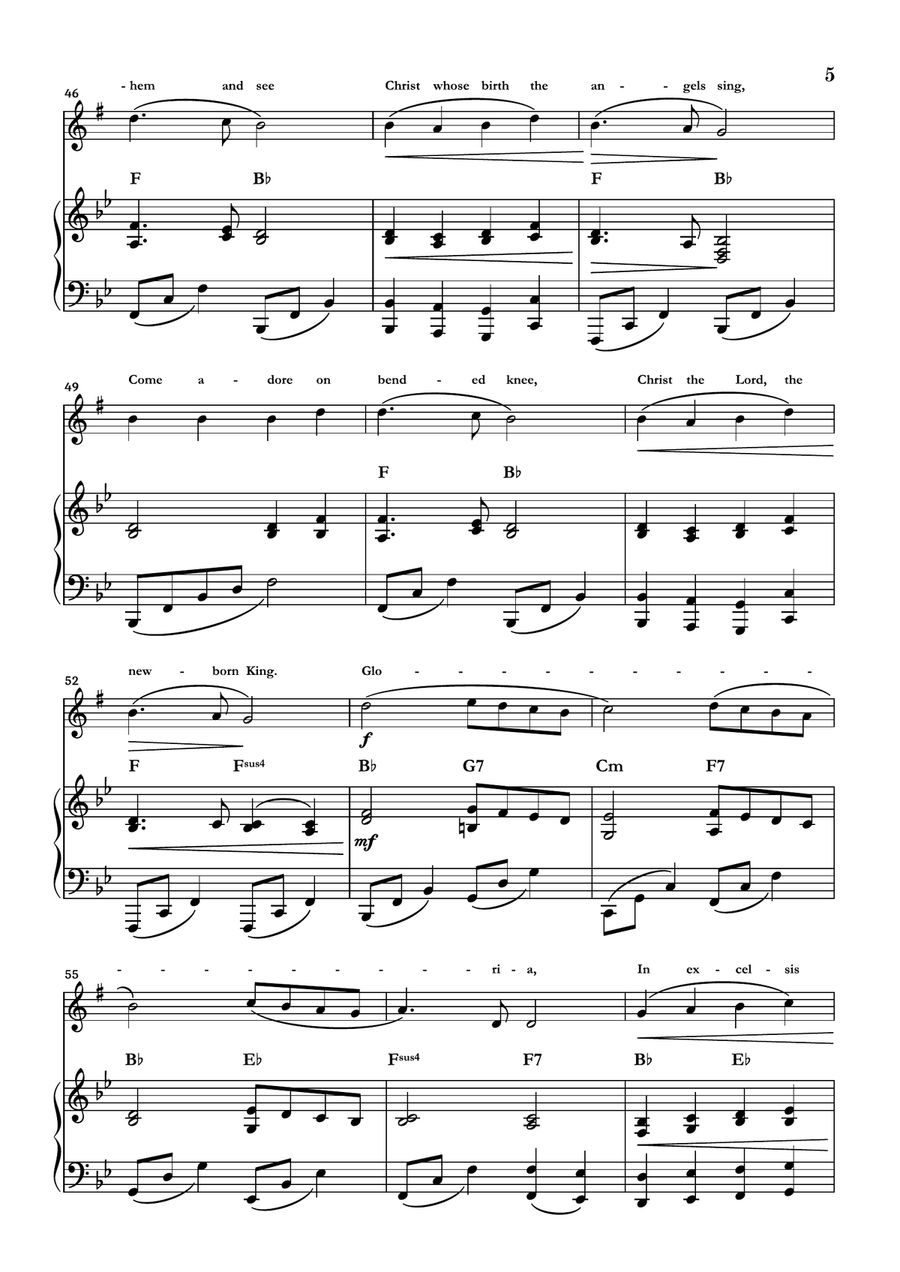Angels We Have Heard On High Alto Saxophone scores gallery preview page 5