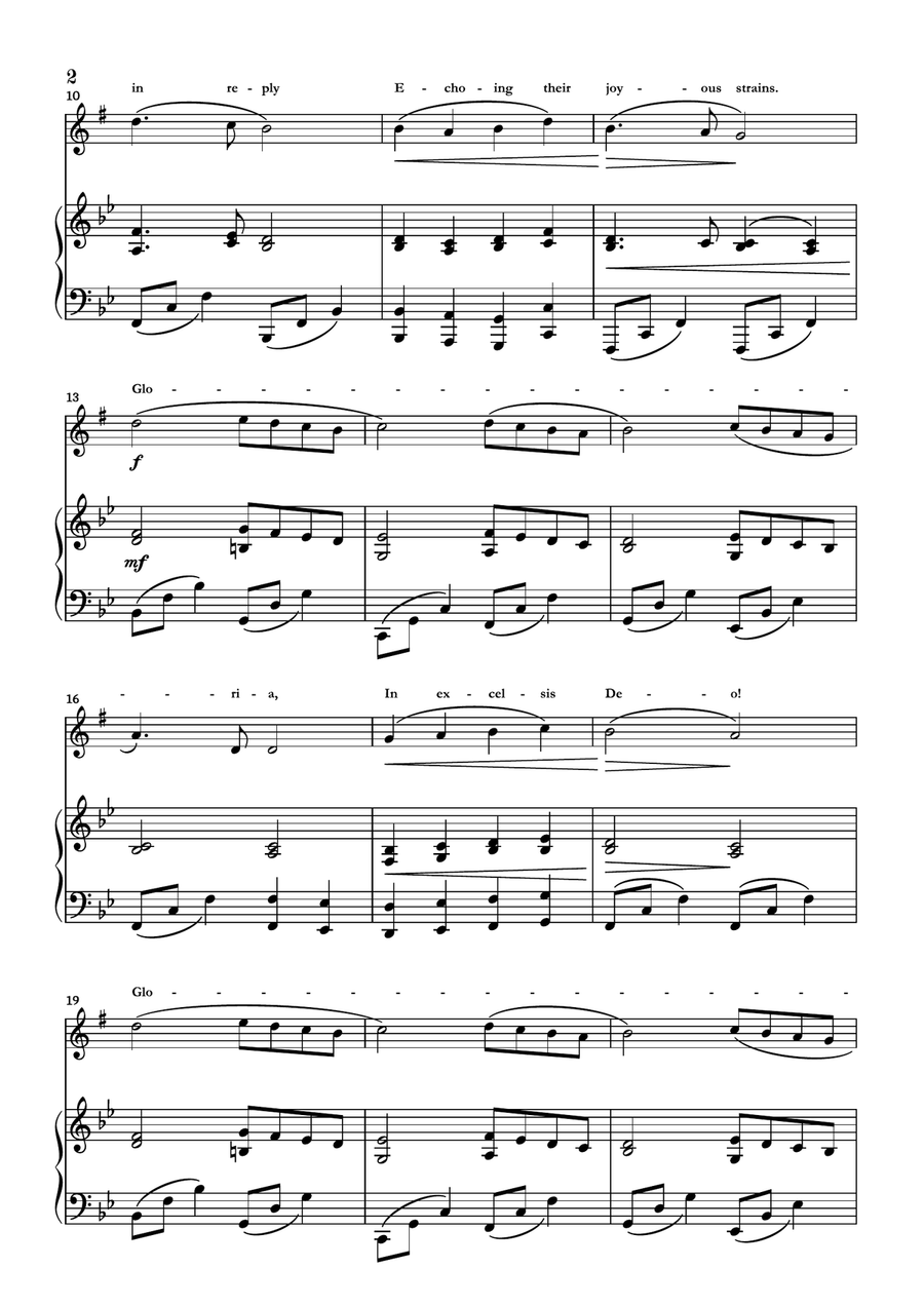 Angels We Have Heard On High Alto Saxophone scores gallery preview page 2