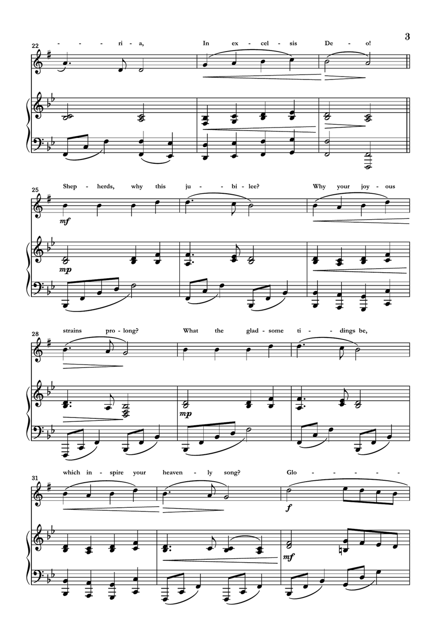 Angels We Have Heard On High Alto Saxophone scores gallery preview page 3