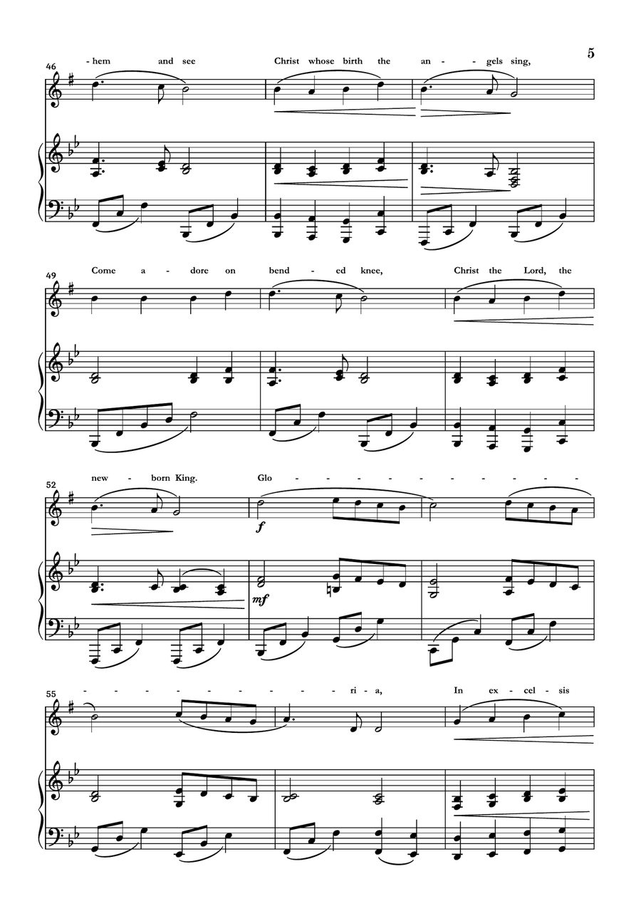 Angels We Have Heard On High Alto Saxophone scores gallery preview page 5