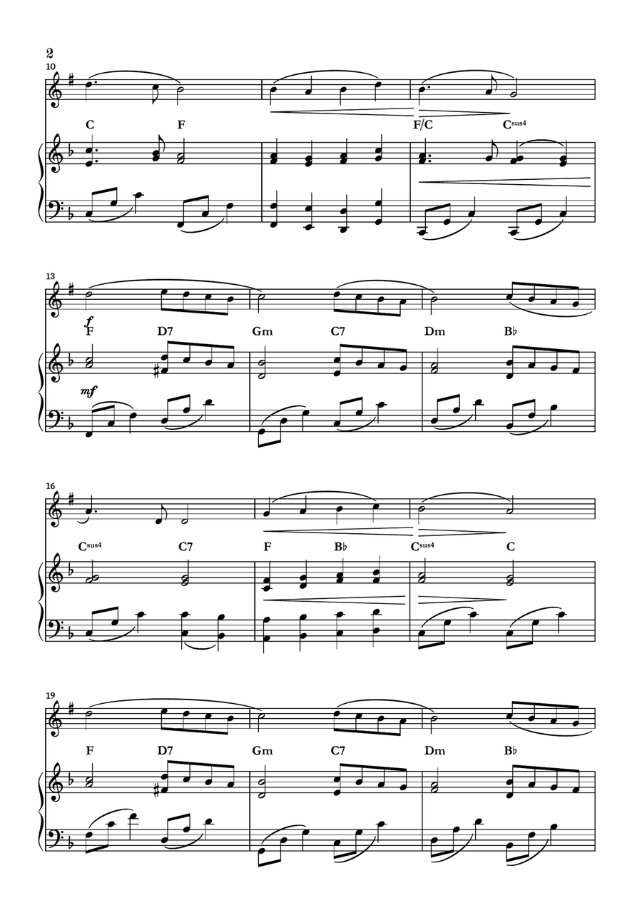 Angels We Have Heard On High Tenor Saxophone scores gallery preview page 2