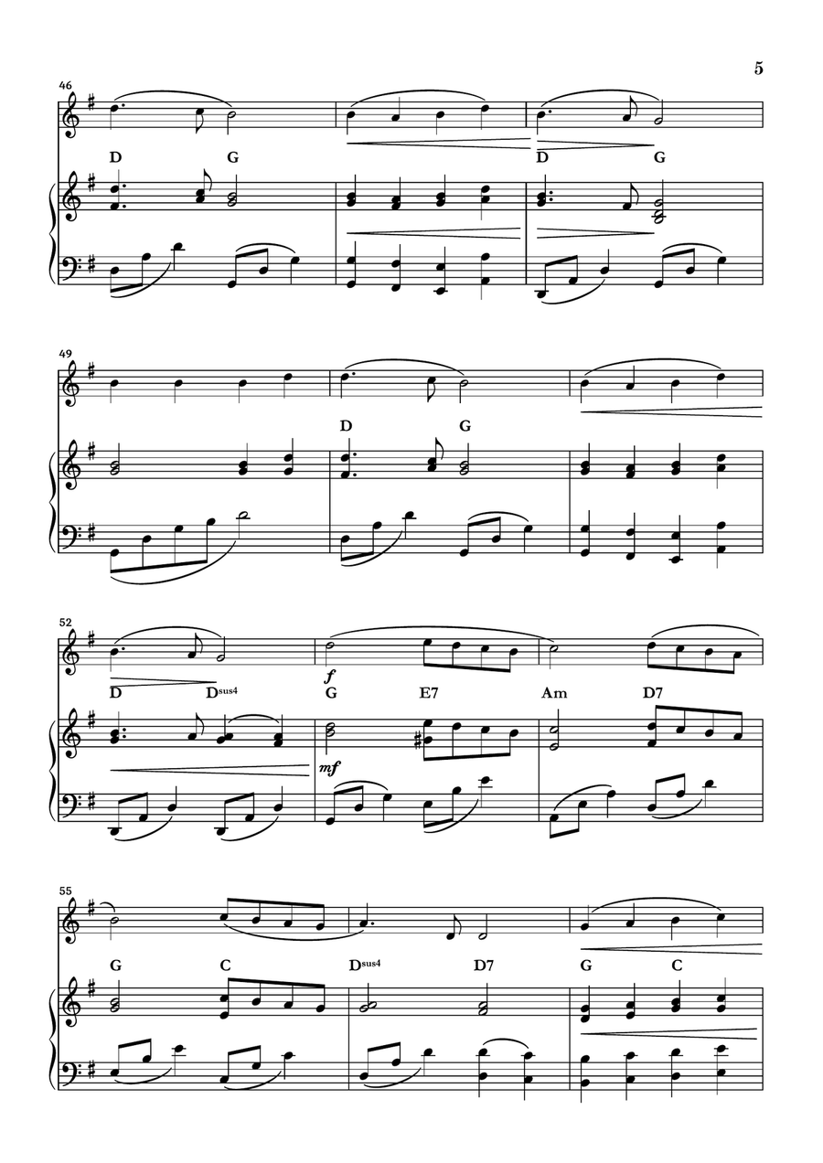 Angels We Have Heard On High Piano scores gallery preview page 5