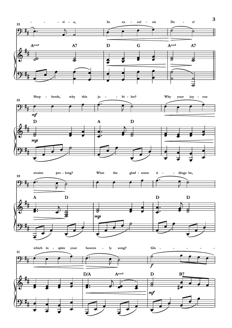Angels We Have Heard On High Bassoon scores gallery preview page 3