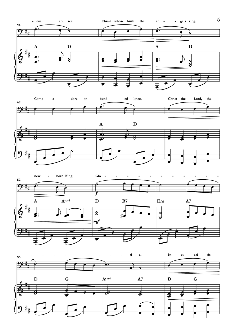 Angels We Have Heard On High Bassoon scores gallery preview page 5