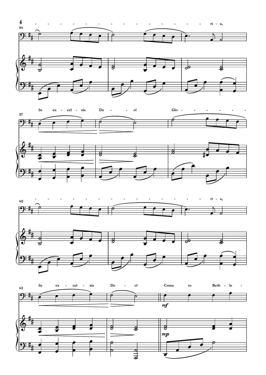 Angels We Have Heard On High Bassoon scores gallery preview page 4