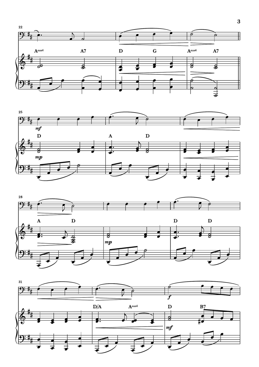 Angels We Have Heard On High Piano scores gallery preview page 3