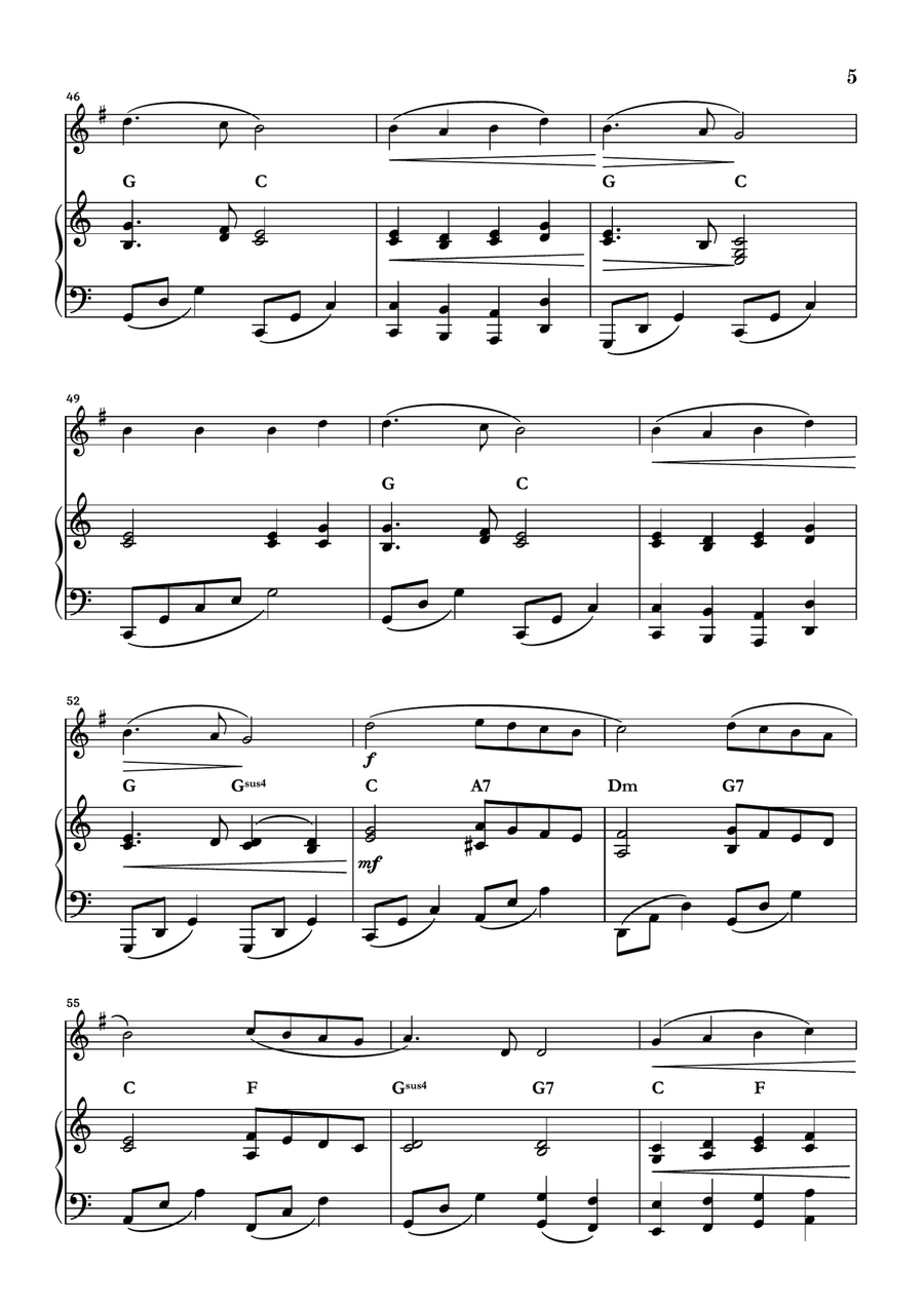 Angels We Have Heard On High Piano scores gallery preview page 5