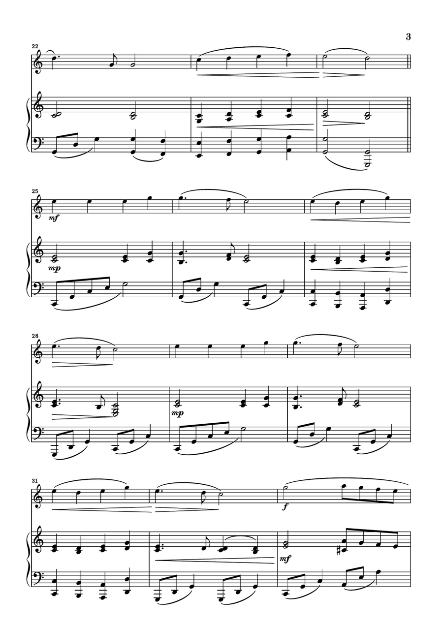 Angels We Have Heard On High Violin Solo scores gallery preview page 3