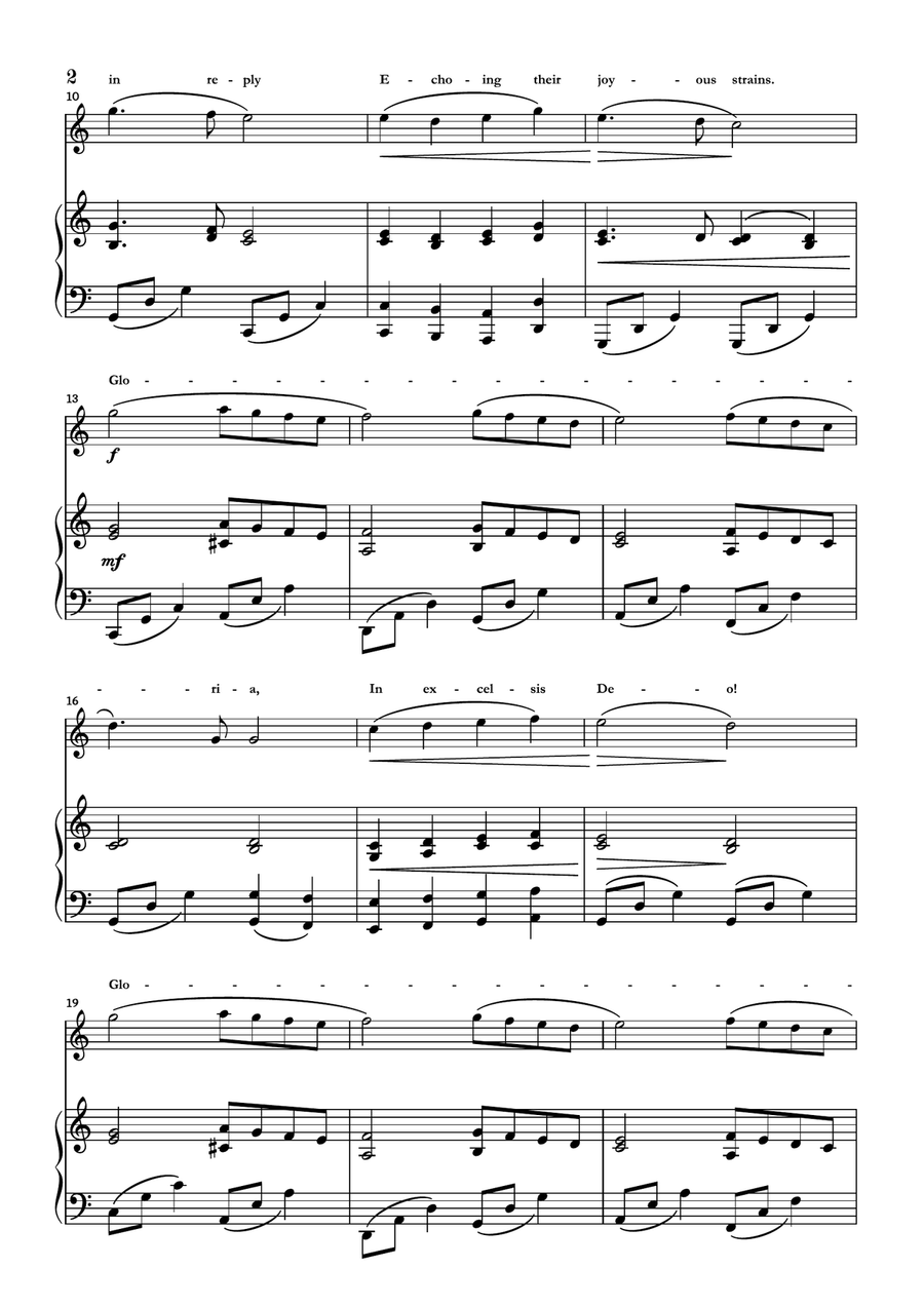 Angels We Have Heard On High Violin Solo scores gallery preview page 2