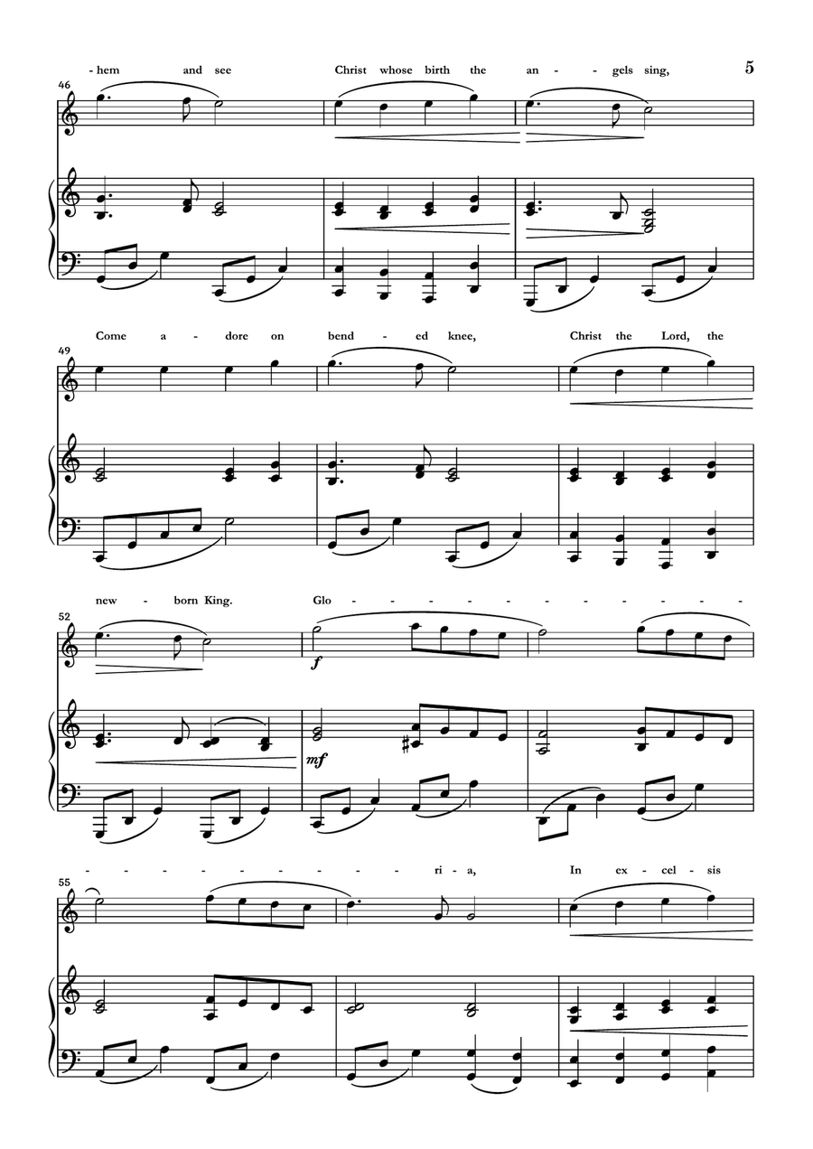 Angels We Have Heard On High Violin Solo scores gallery preview page 5