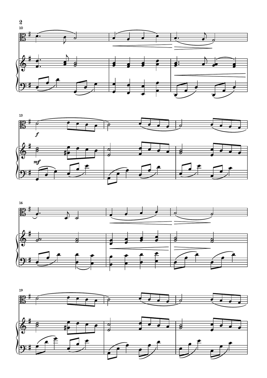 Angels We Have Heard On High Viola scores gallery preview page 2