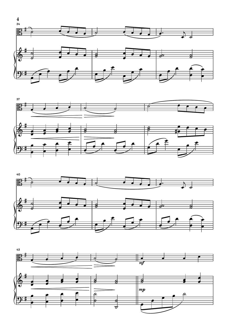 Angels We Have Heard On High Viola scores gallery preview page 4