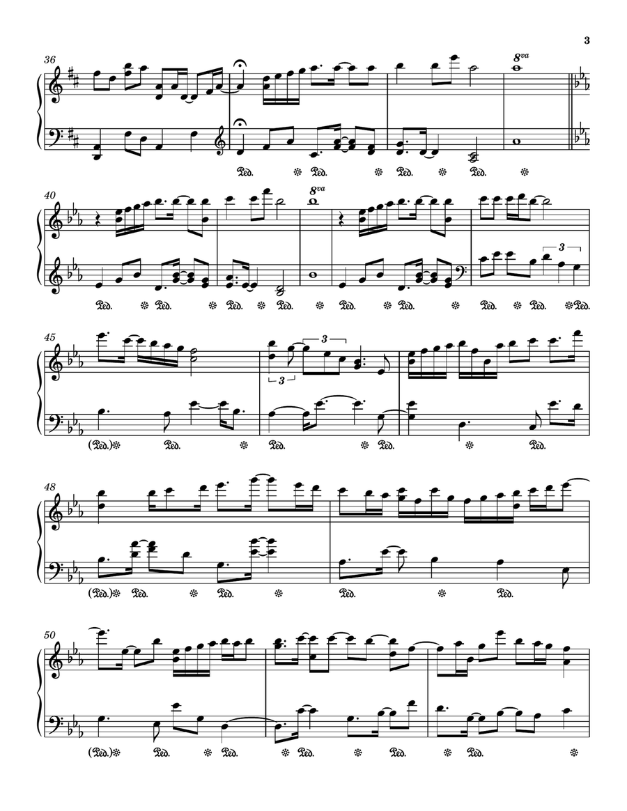 Music Box Dancer Piano Solo scores gallery preview page 3