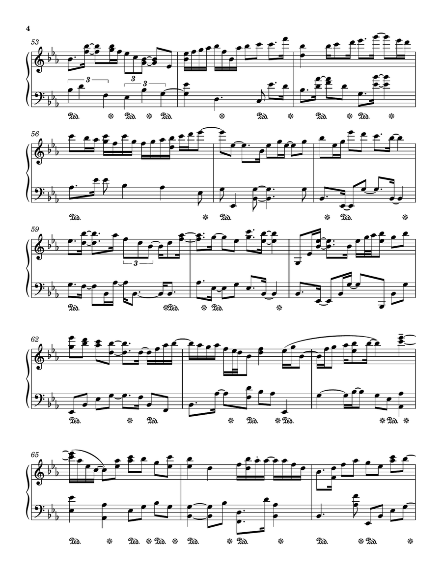 Music Box Dancer Piano Solo scores gallery preview page 4