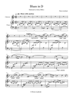 Blues in D for Clarinet & Piano