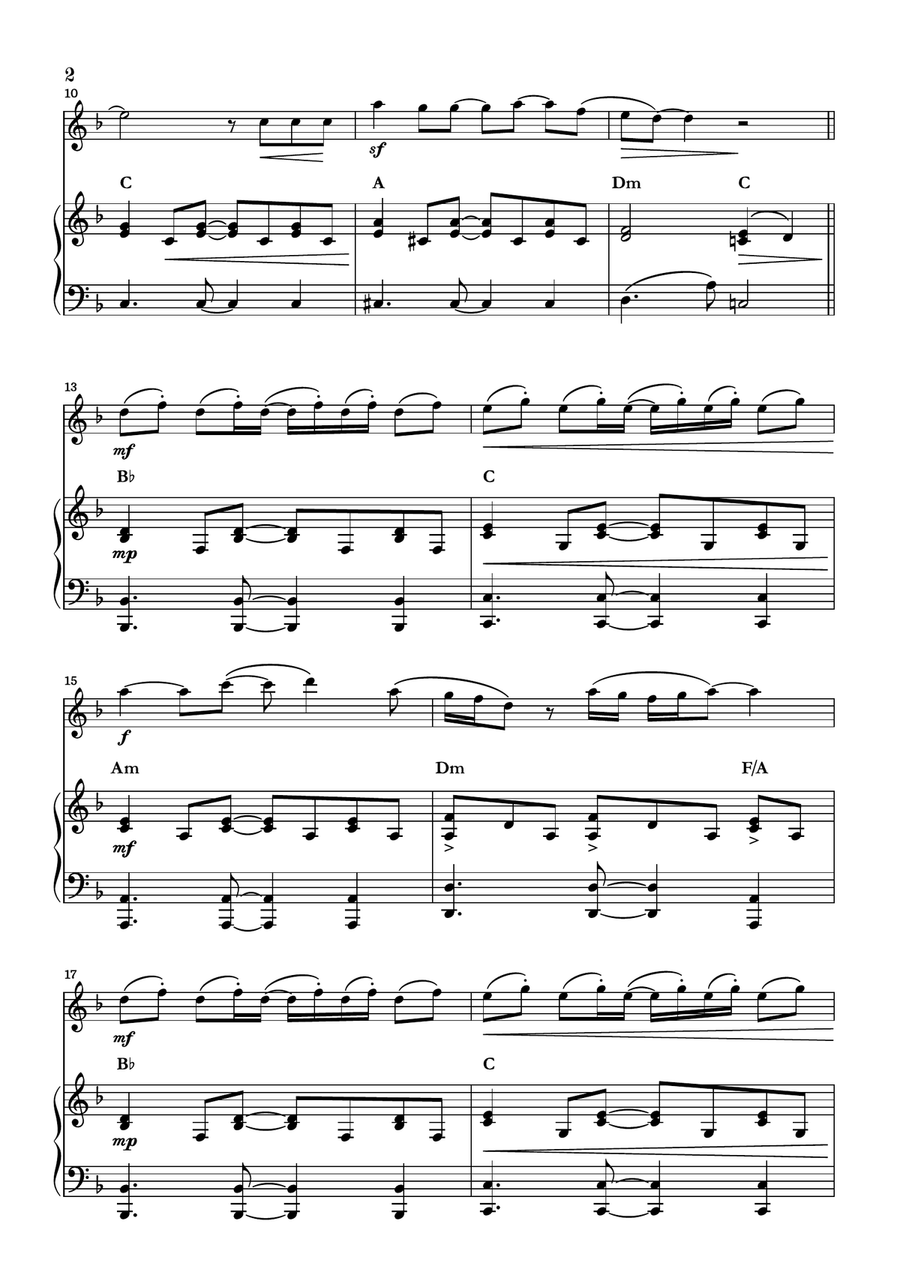 Peaches Flute Solo scores gallery preview page 2