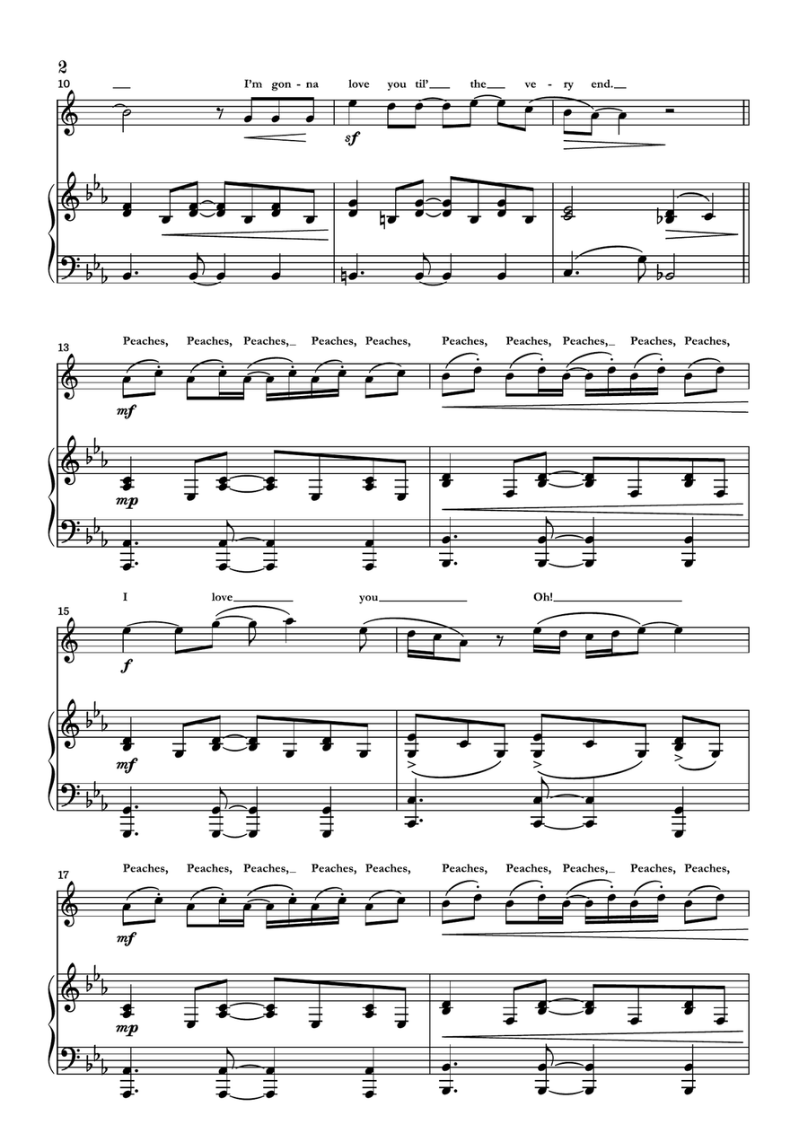 Peaches Baritone Saxophone scores gallery preview page 2