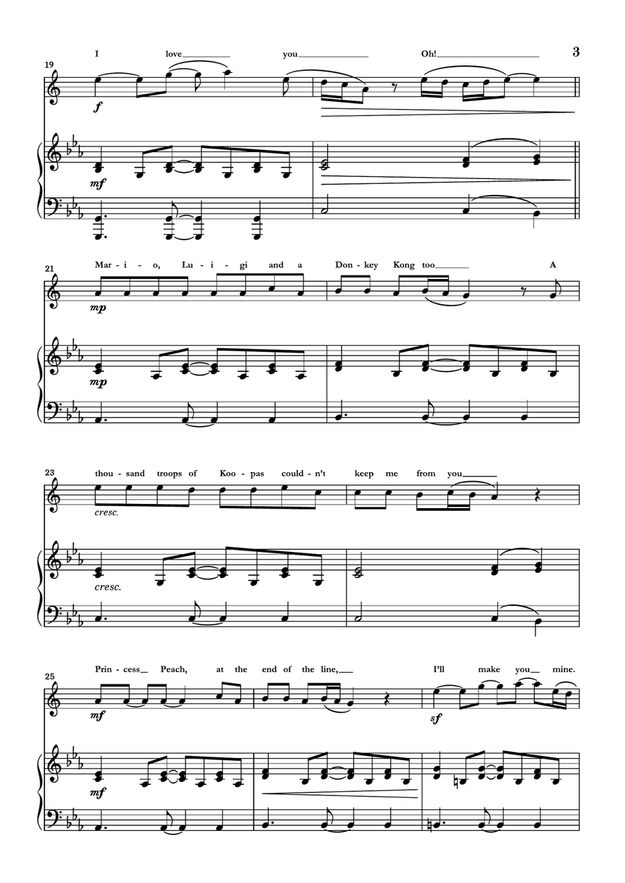 Peaches Baritone Saxophone scores gallery preview page 3