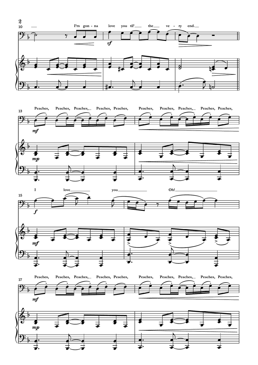 Peaches Bassoon scores gallery preview page 2