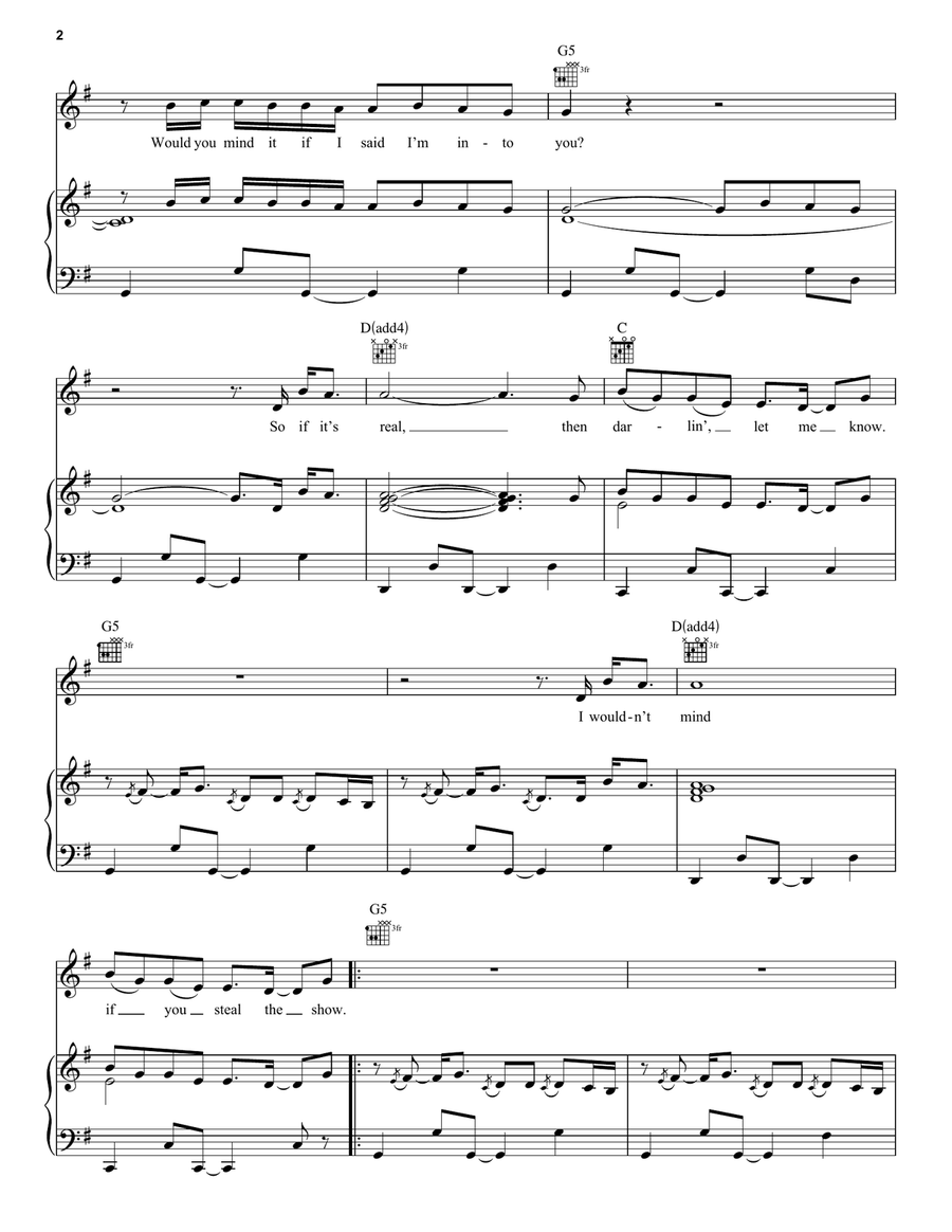 Steal The Show (from Elemental) Piano, Vocal, Guitar scores gallery preview page 2