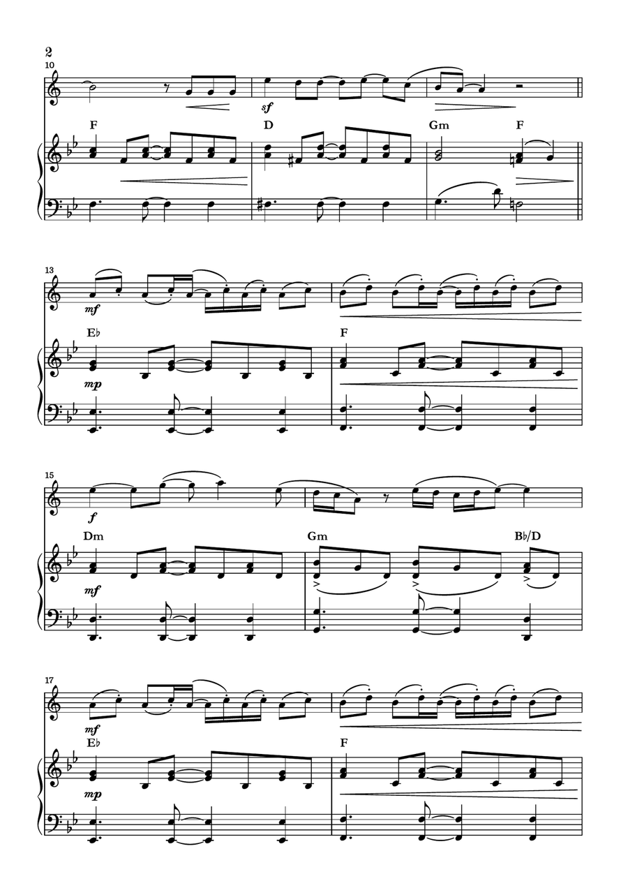Peaches Trumpet Solo scores gallery preview page 2