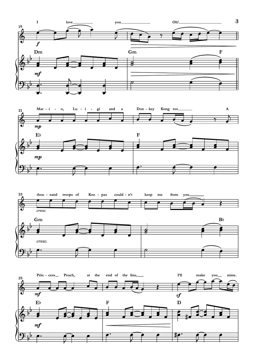 Peaches Trumpet Solo scores gallery preview page 3
